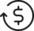Money back refund icon