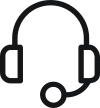 Support headset icon