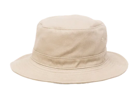 Beige unisex bucket hat