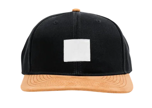 Black and yellow panelled cap