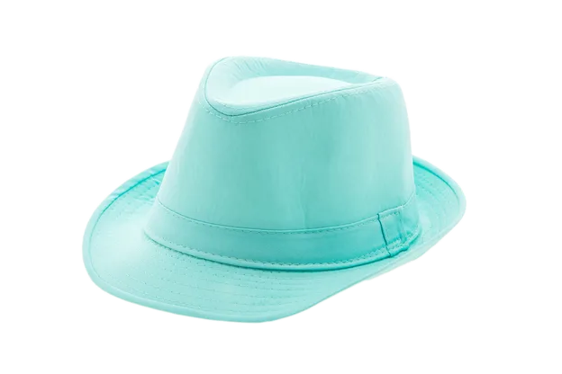 Mint green felt hat