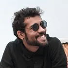 Portrait of a bearded man in sunglasses