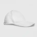 White cotton cap on a white ground