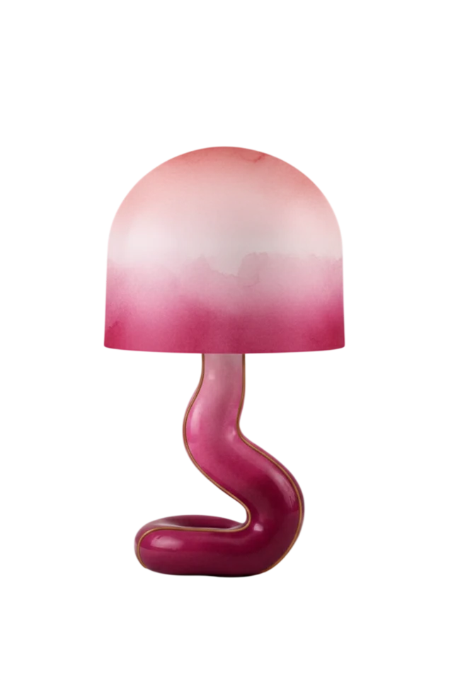 Pink ombre table lamp