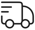 A delivery van in motion